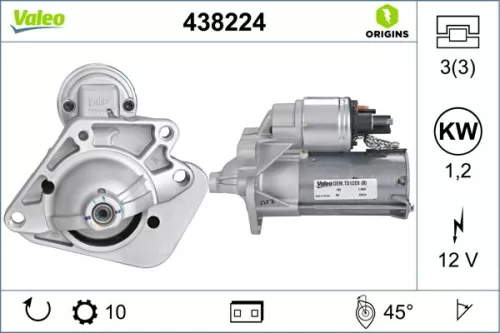 Starter VALEO 438224)