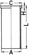 Cylinder Liner KOLBENSCHMIDT 89501110)