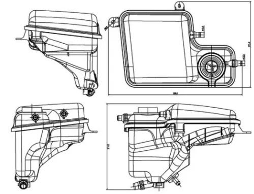 Expansievat, koelvloeistof MAHLE CRT 203 000S)