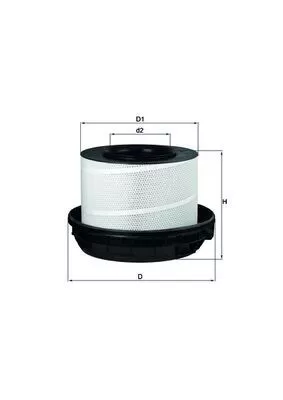 Luchtfilter MAHLE LX 814/1)