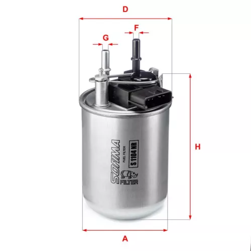 Brandstoffilter SOFIMA S 1104 NR)