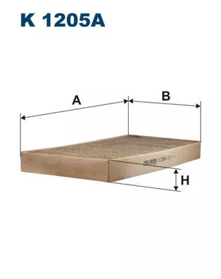 Filter, cabinelucht FILTRON K 1205A)
