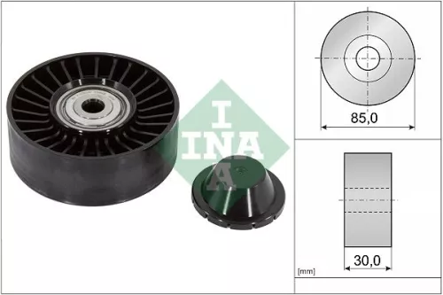 Ombuigings-/geleidingspoelie, V-geribbelde riem Schaeffler INA 532 0920 10)