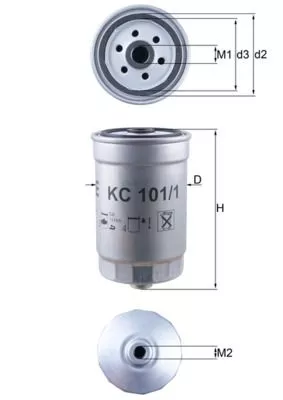 Fuel Filter KNECHT KC 101/1)