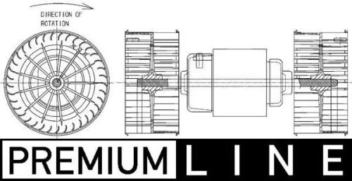 Binnenventilator MAHLE AB 152 000P)
