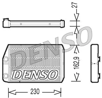 Warmtewisselaar, binnenverwarming DENSO DRR09034)