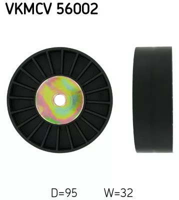 Ombuigings-/geleidingspoelie, V-geribbelde riem SKF VKMCV 56002)