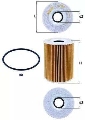 Oliefilter KNECHT OX 254D1)