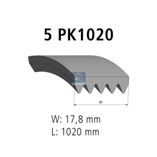 V-ribbed Belt DT Spare Parts 6.31501)