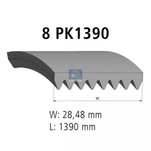 V-vormige riem DT Spare Parts 4.80752)