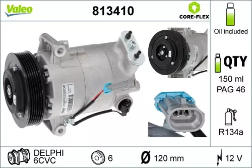 Compressor, air conditioning VALEO 813410)