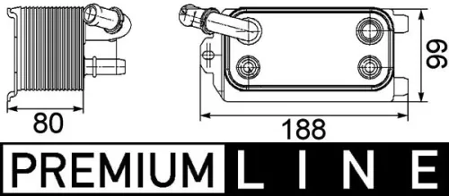 Oliekoeler, automatische transmissie MAHLE CLC 72 000P)