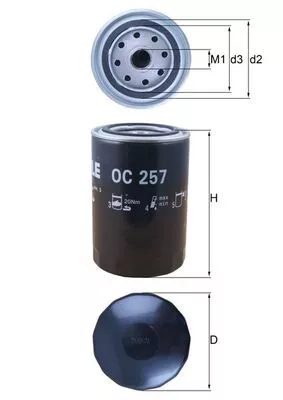 Oil Filter KNECHT OC 257)