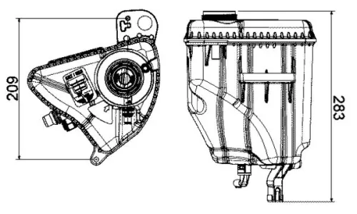 Expansievat, koelvloeistof MAHLE CRT 3 000S)