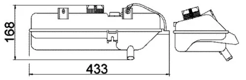 Expansievat, koelvloeistof MAHLE CRT 16 000S)