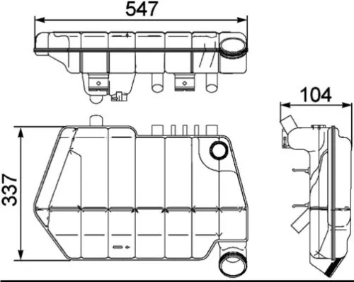Expansievat, koelvloeistof MAHLE CRT 67 000S)