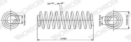 Veerophanging MONROE SP4135)