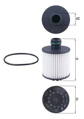 Oliefilter KNECHT OX 1171D)
