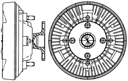 Koppeling, radiateurventilator MAHLE CFC 233 000P)