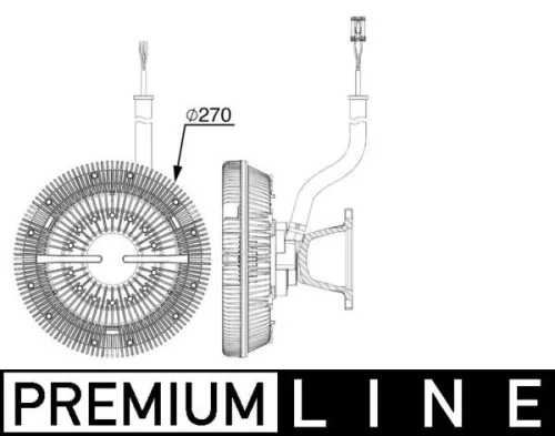 Koppeling, radiateurventilator MAHLE CFC 243 000P)