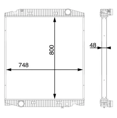 Radiator, motorkoeling MAHLE CR 113 000S)