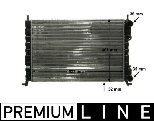 Radiator, engine cooling MAHLE CR 130 000P)