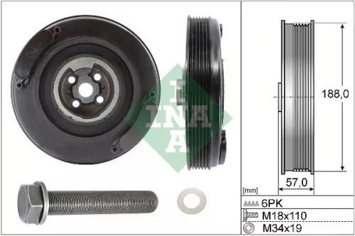 Belt Pulley Set, crankshaft Schaeffler INA 544 0002 20)