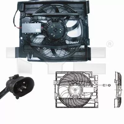 Fan, air conditioning condenser TYC 803-0008)