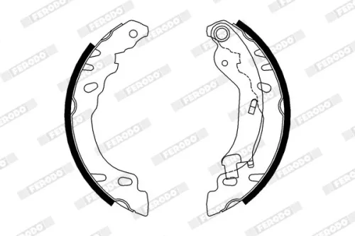 Brake Shoe Set FERODO FSB688)