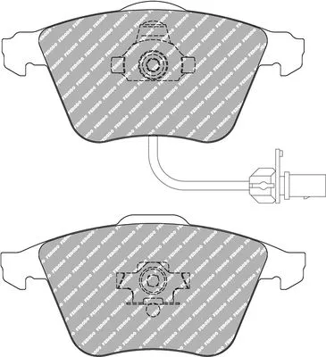 Remblokkenset, schijfrem FERODO RACING FDS1629)