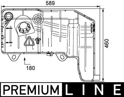 Expansievat, koelvloeistof MAHLE CRT 55 000P)