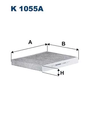 Filter, cabinelucht FILTRON K 1055A)