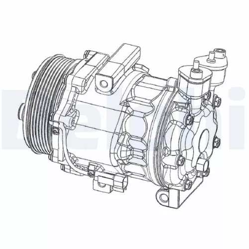 Compressor, airconditioning DELPHI CS20351)
