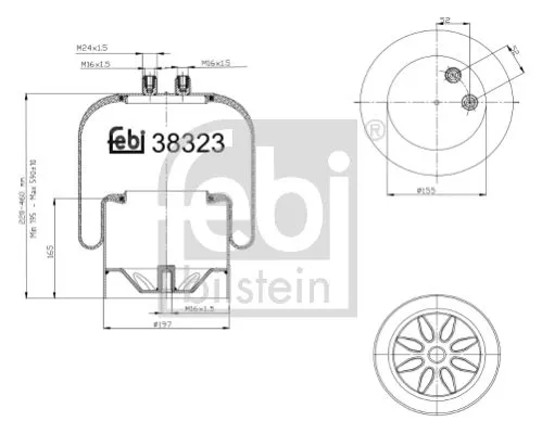 Balg, luchtvering FEBI BILSTEIN 38323)