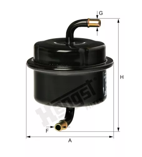 Brandstoffilter HENGST FILTER H313WK)