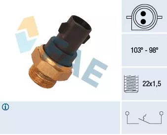 Temperatuurschakelaar, radiatorventilator FAE 37290)
