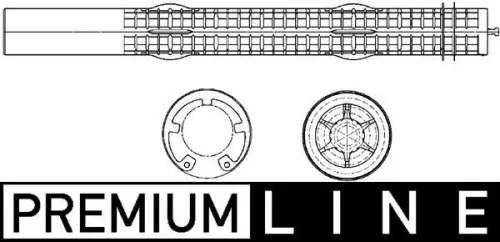 Dryer, air conditioning MAHLE AD 296 000P)