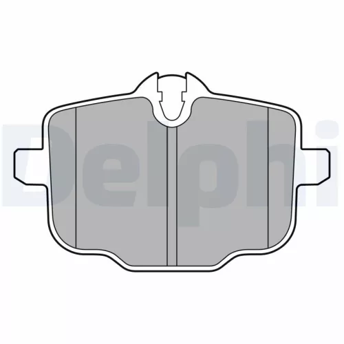 Brake Pad Set, disc brake DELPHI LP3579)