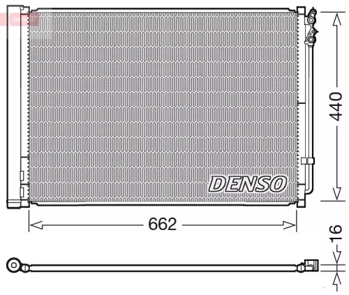 Condenser, air conditioning DENSO DCN05032)
