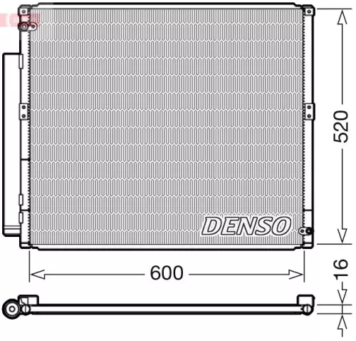 Condensor, airconditioning DENSO DCN50051)