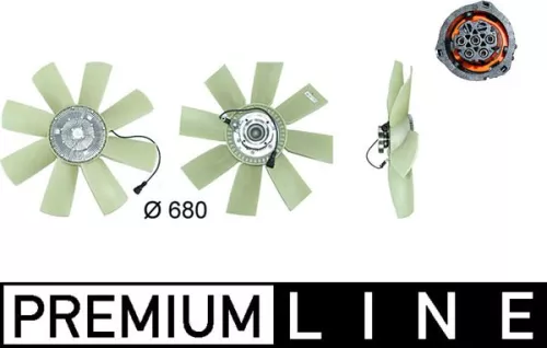 Ventilator, motorkoeling MAHLE CFF 439 000P)