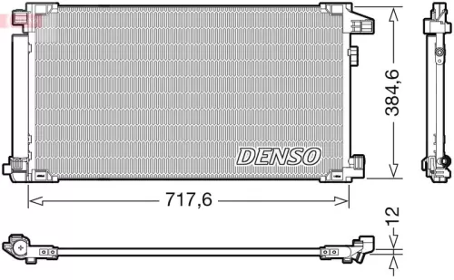 Condensor, airconditioning DENSO DCN50061)