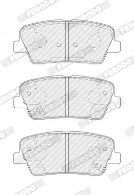 Brake Pad Set, disc brake FERODO FDB4391)