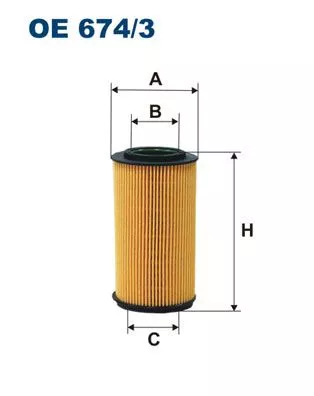 Oliefilter FILTRON OE 674/3)