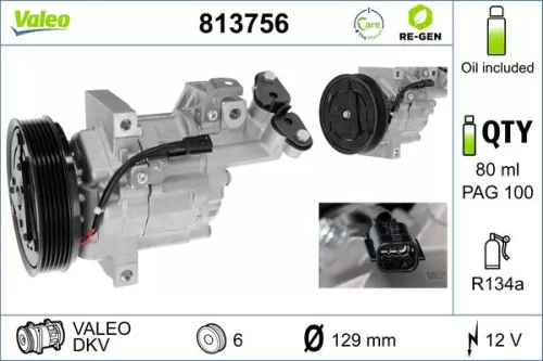 Compressor, air conditioning VALEO 813756)