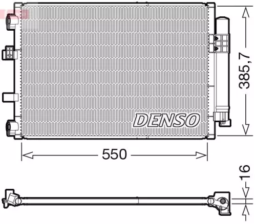 Condensor, airconditioning DENSO DCN10043)