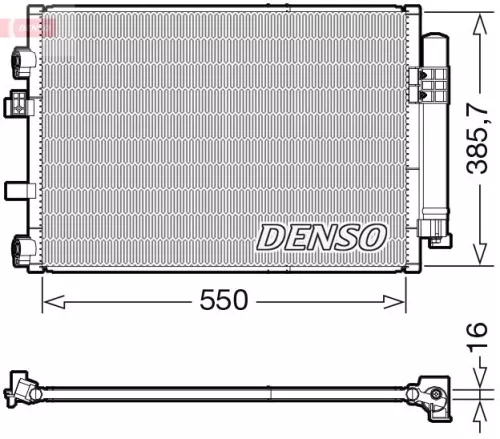 Condensor, airconditioning DENSO DCN10044)