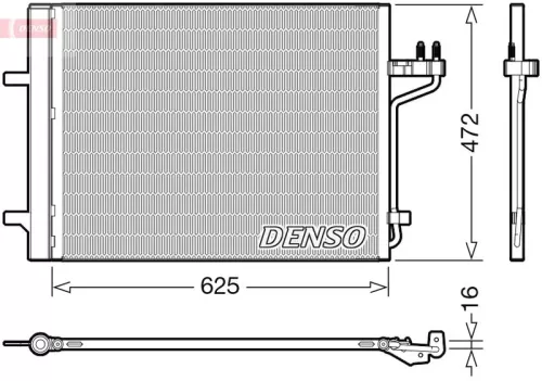 Condensor, airconditioning DENSO DCN10047)