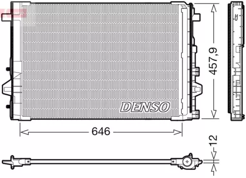 Condenser, air conditioning DENSO DCN17059)