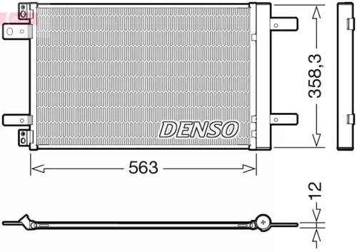 Condensor, airconditioning DENSO DCN21032)